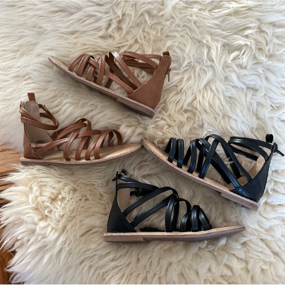 Old Navy Faux Leather Gladiator Sandals Size 11
